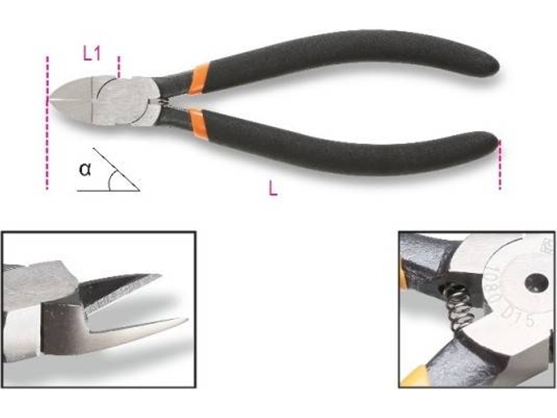 Alicate de Corte Diagonal BETA Raso 1080D 45