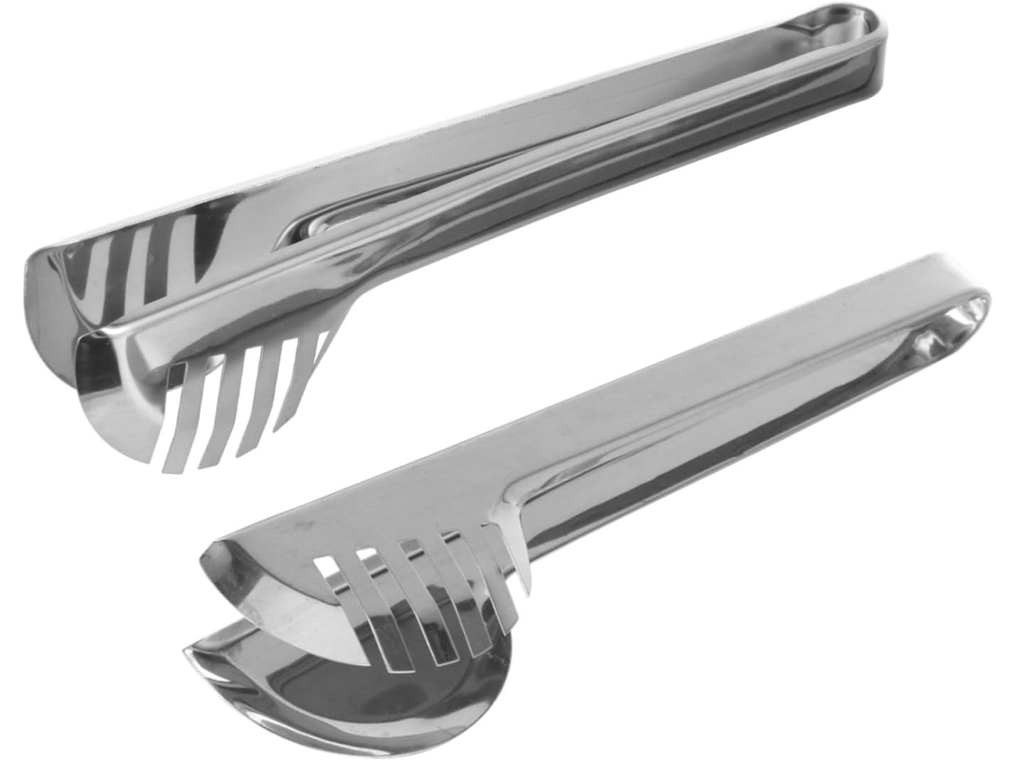 Conjunto De 2 Pinças Para Massa Alipis Em Aço Inoxidável, Utensílio De Cozinha Portátil Para Buffet E Churrasco
