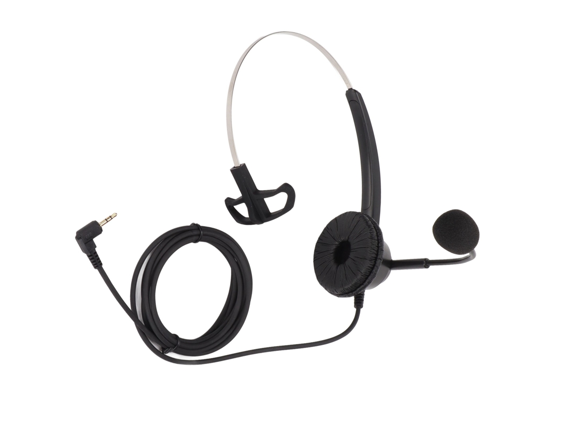 Aparelho auditivo empresarial H360-2.5 com microfone HD de 2,5 mm para call center e escritório.
