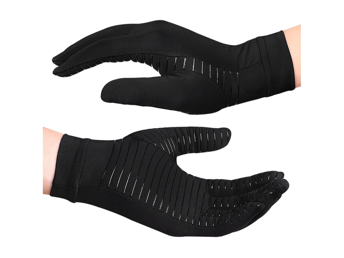 Luvas de compressão Baok para artrite com cobre, tamanho M, para uso doméstico e feminino, dedos inteiros, antiderrapantes.