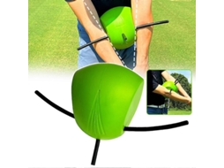Ajudante De Treinamento De Golfe Connector - Treinador De Swing Com Bola E Bastão De Alinhamento Para Melhorar Mecânica E Precisão Verde