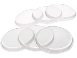Unomor Conjunto De 6-almofadas Redondas Silicone Para Maçanetas Porta Amortecedoras Ruído E Impactos Fáceis Usar