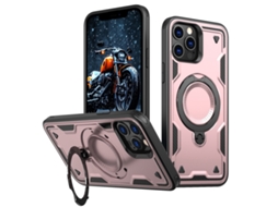 Capa Armor Híbrida Pc Tpu Para Iphone 12 Pro Max - Suporte De Anel Magsafe