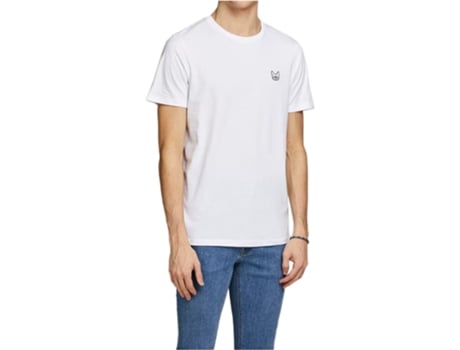 T-shirt De Homem Jj Jjdenim Logo Ss Denim Branco (s)