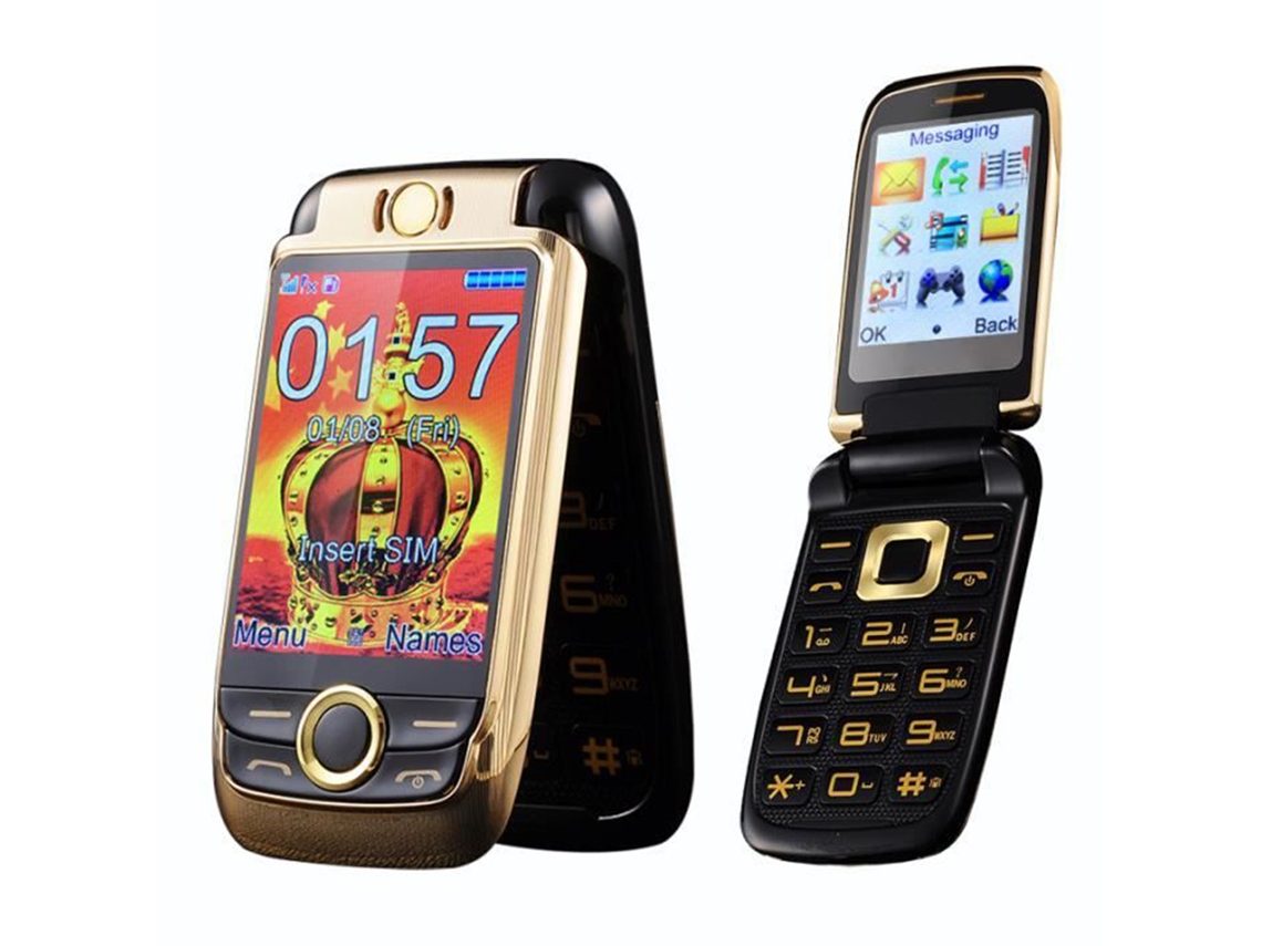 Telefone Móvel de Duplo Ecrã Flip LAXISCREED