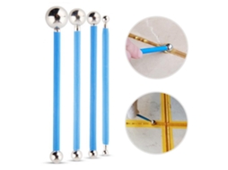 Ferramentas de argila polimérica, aço inoxidável, escultura, bola, bastão, antiderrapante S/MARCA