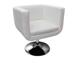 Armchair,armchairs Vidaxl Branco Couro Artificial
