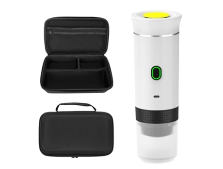 Cafeteira Portátil, Cafeteira Em Cápsulas 3 Em 1, Autoaquecimento/infusão A Frio Com Bolsa De Armazenamento Eifson (branca)