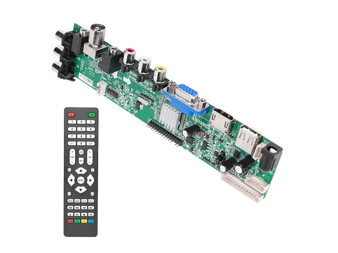 Laxiscreed Driver De Módulo Controlador Para Televisores Lcd, Sinal Digital, 12v 4a