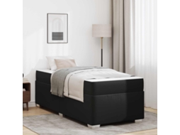 Vidaxl Estrutura Da Cama Preto 100 X 200 Cm Tecido