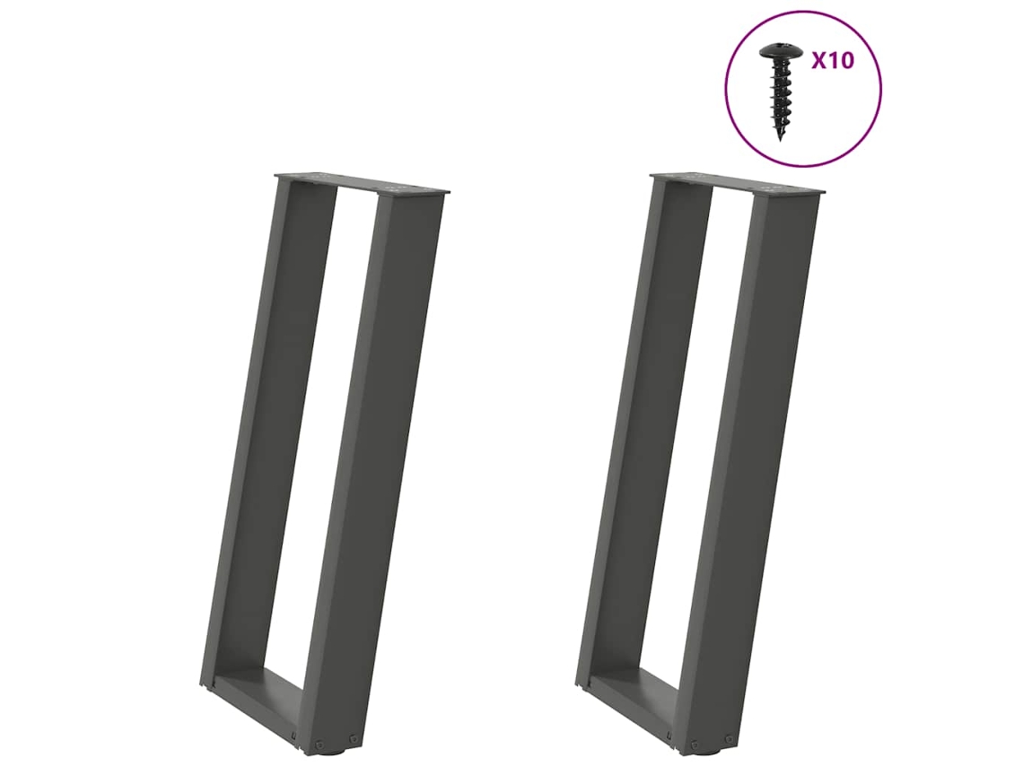 Console Table Leg, Console Table Legs Vidaxl Antracite Aço (28 X (72-73) Cm)