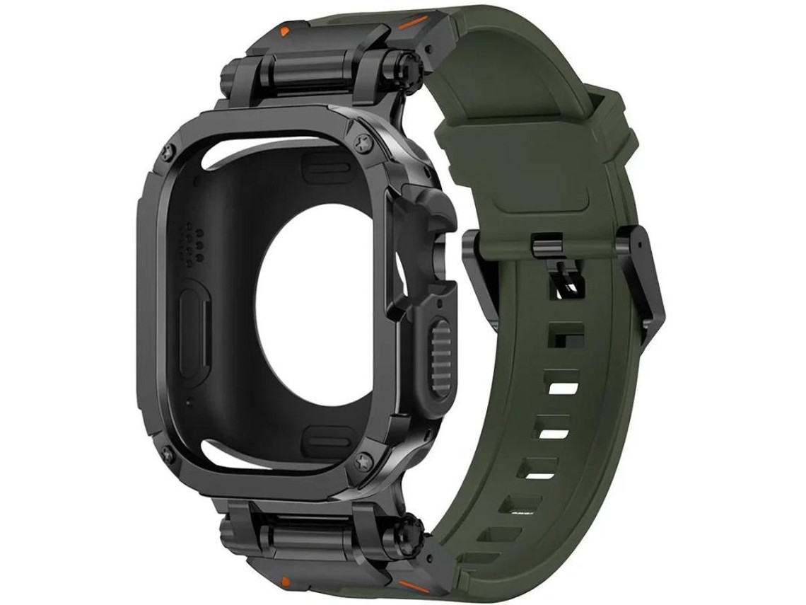 Pulseira ORYSIN 360 Adventurer para Apple Watch Series 9 41mm, design verde, resistente e elegante.