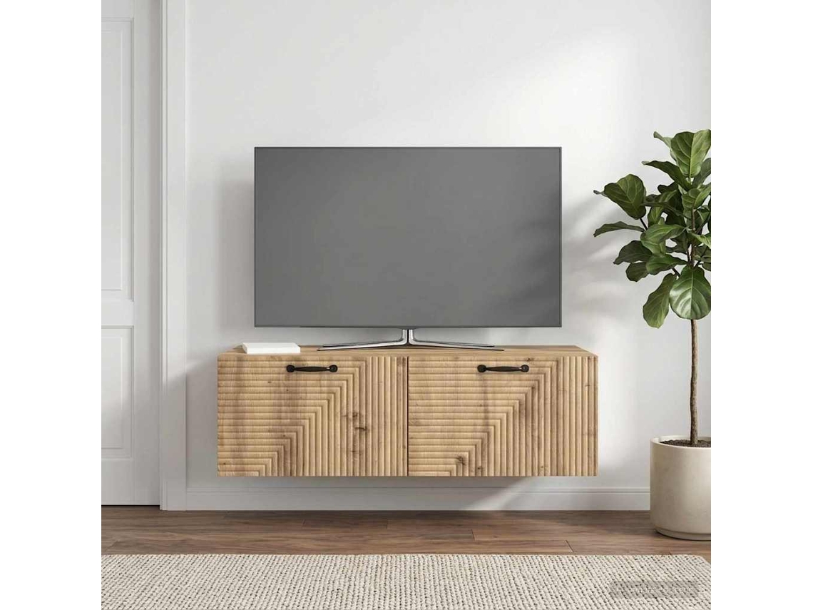 Vidaxl Gabinete De Tv De Parede 98 X 41 X 30 Cm Carvalho Arttisan