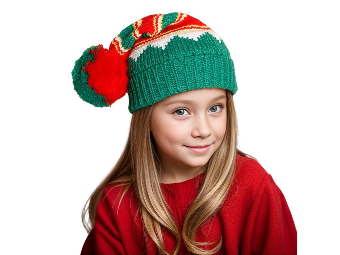 Chapéu De Natal Com Pompom, Acessórios, Presentes, Lã Tricotada, Adequado Para Adultos Em Festas De Ano Novo. Yunzii