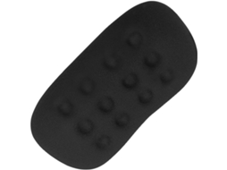 Mousepad Ergonômico De Silicone Preto Para O Pulso