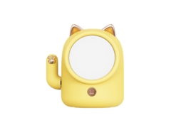 Abajur De Mesa Em Formato De Gato Para Quarto, Com Três Tipos De Luz.