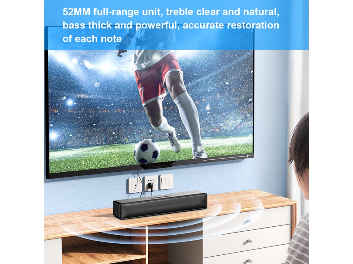 Aetheria alto falante Bt com Luzes Coloridas 20w para Jogos, Tv, Computador e Cartão Tf