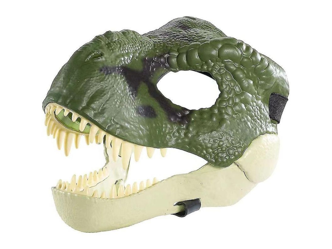Fasst máscara de Dinossauro com Mandíbula Móvel para Crianças e Adultos Traje de Halloween Festa de Cosplay