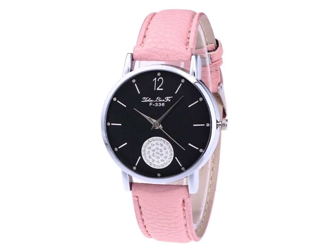 Reloj Analógico De Cuarzo Con Correa Pu Para Mujer, Regalo De Amor (rosa)