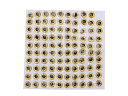 Adesivo 3d Olho de Peixe Dourado Durável Leve