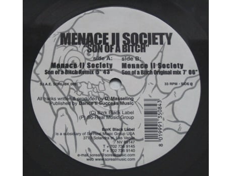 Filho da puta Bzrk Records Black Label