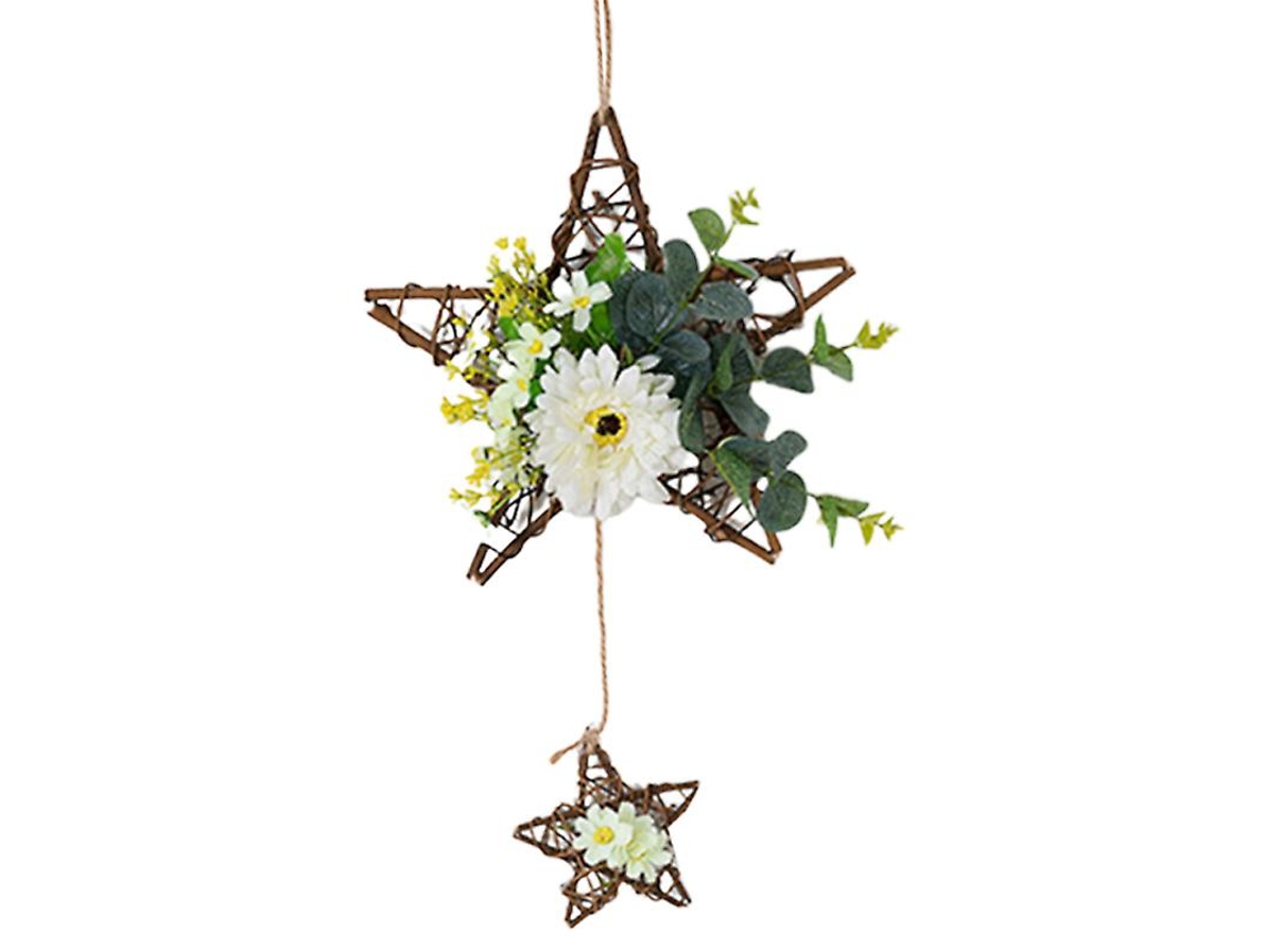 1Pcs Círculo de Rattan Pentagrama ALLINLESS