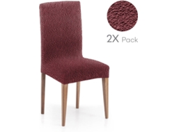 Pack de 2 Capas em Tecido Elástico para Cadeira MILICA Spongy Vermelho (40x70 cm)