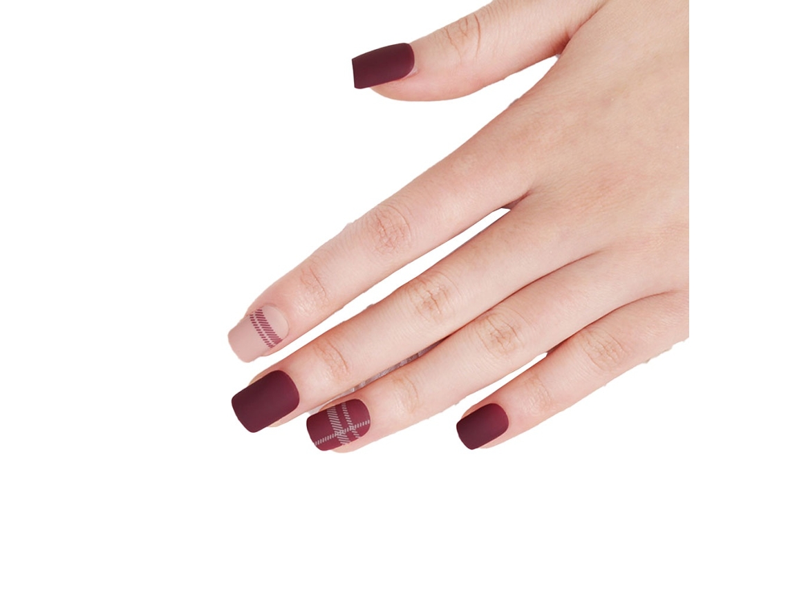 Unhas Postiças Elysve Curtas De Alta Qualidade Com Cola Gelatinosa E Soft Armor