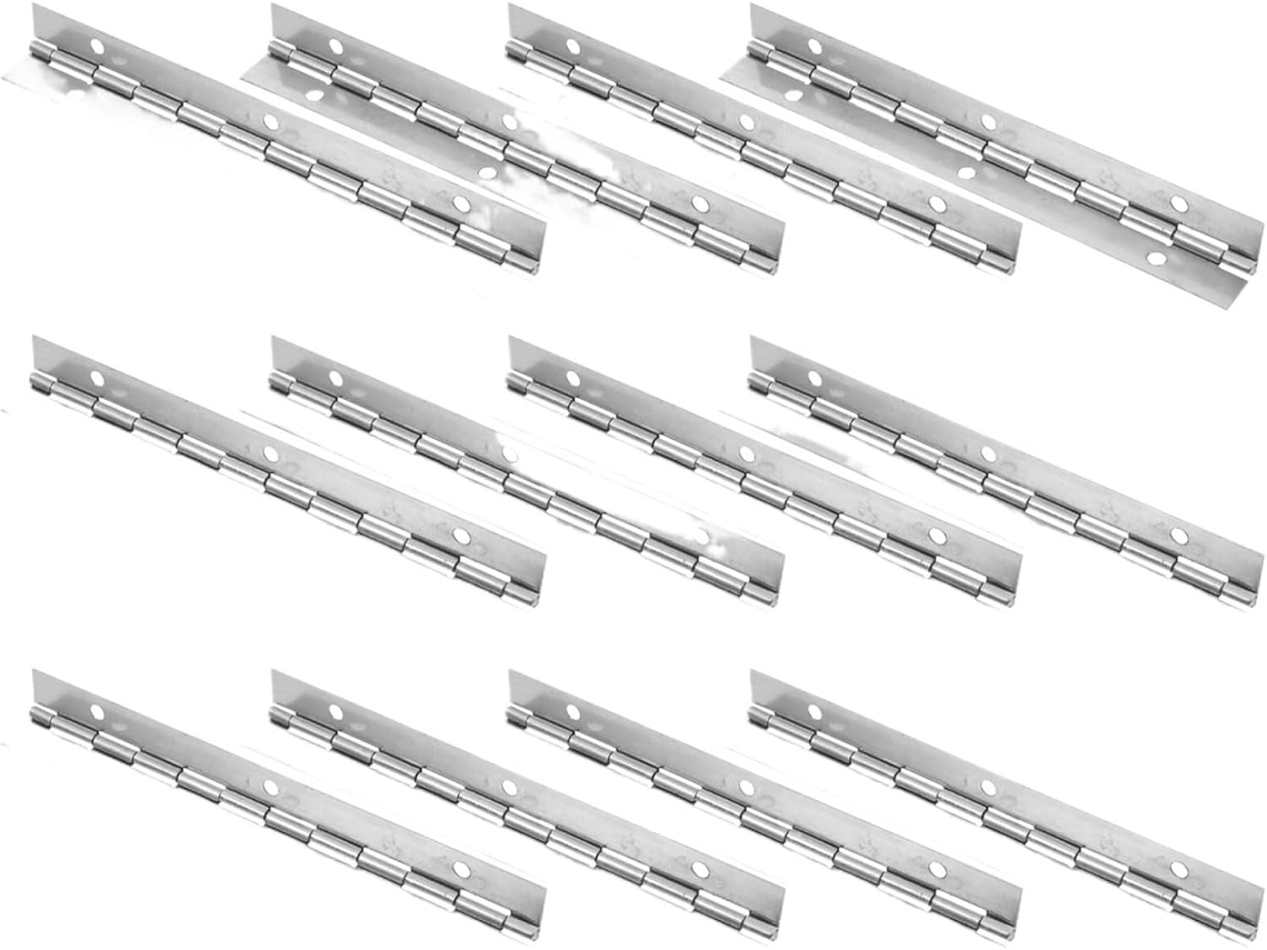 Conjunto De 12 Dobradiças Para Móveis, Piano, Portas De Armários Reforçadas Com Furos, Ferragens Para Cozinha, Banheiro