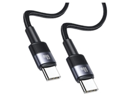 Cabo Usams Usb C Para Usb C 60w Para Celulares Carregamento Rápido 1,2m Aço