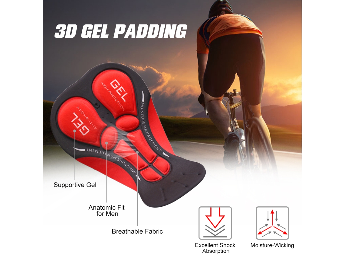 Calcinhas de Ciclismo Mali com almofada de proteção para Homem
