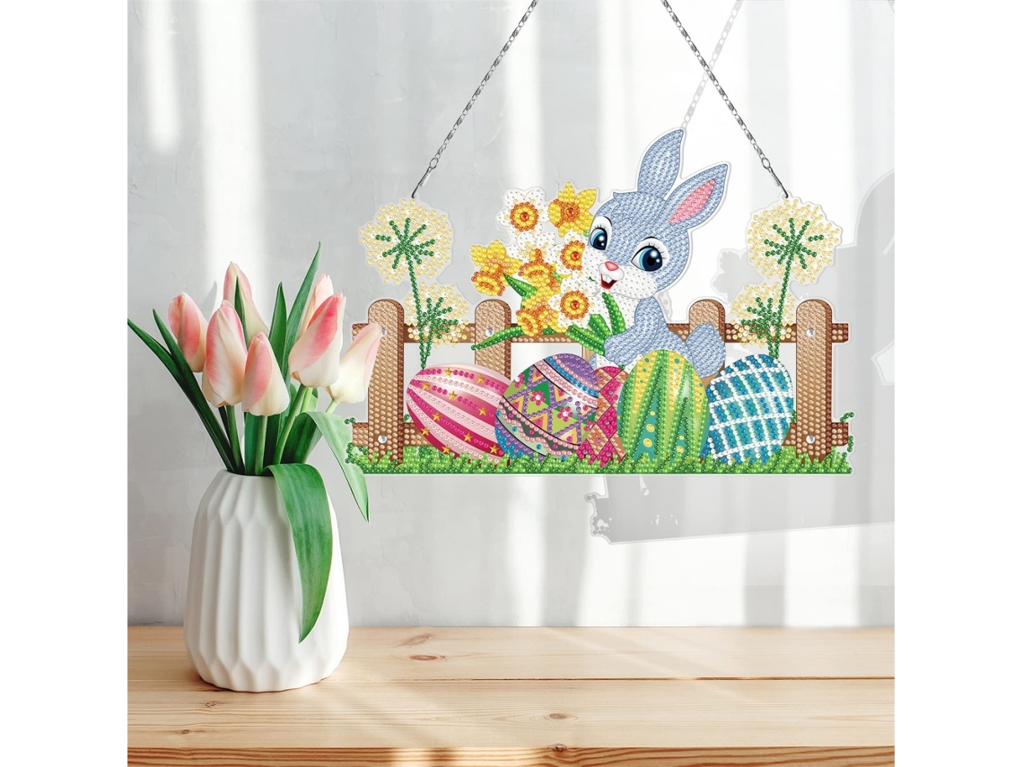 Kit De Pintura 5d Com Strass Conejo Para Decoração De Paredes