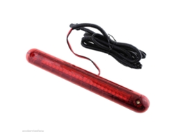 Rebe luz de Freio Led de Alto Nível para Veículos, 24 Led 12v, Resistente À Água, Abs, 25x3cm, Luz Vermelha Rojo