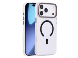 Capa Para Iphone 17 Pro Com Moldura Texturizada Magsafe - Preta