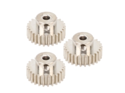 Mali 3pcs Engrenagens de Motor Metal com Parafusos M0.6 Módulo 3.175mm Furo Engrenagem Pinion para Carro Rc 1/10 Caminhão 26t