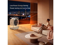Preto Ipree Aquecedor Mesa Ar Quente 220v Aquecimento Rápido Radiador Doméstico Ajustável 90° Casa Escritório Inverno