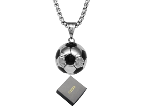 Colar De Futebol Em Aço Titânio Com Pendente De Corrente Cubana Para Homem, Presente Que Nunca Desbota Ciel Bleu