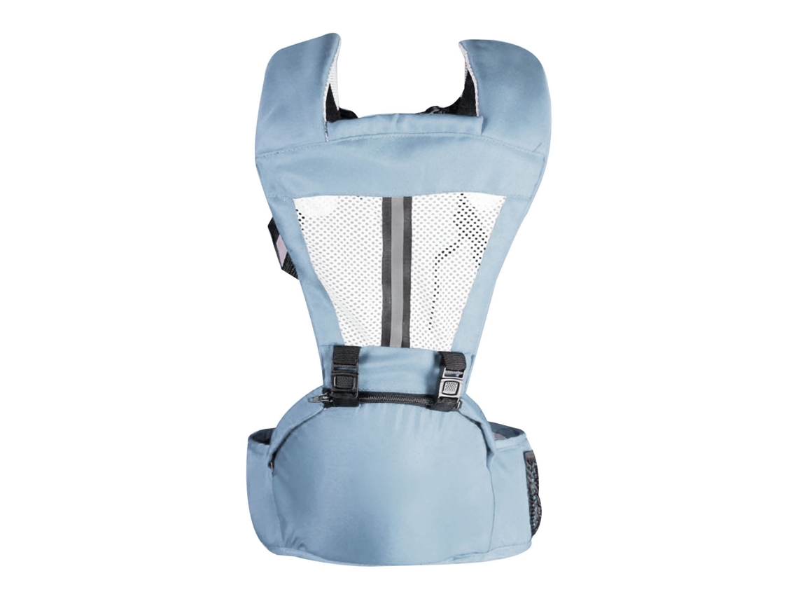 Mali porte bebê com Banco Lumbar Dual Uso Boa Fixação Multifuncional Azul Céu
