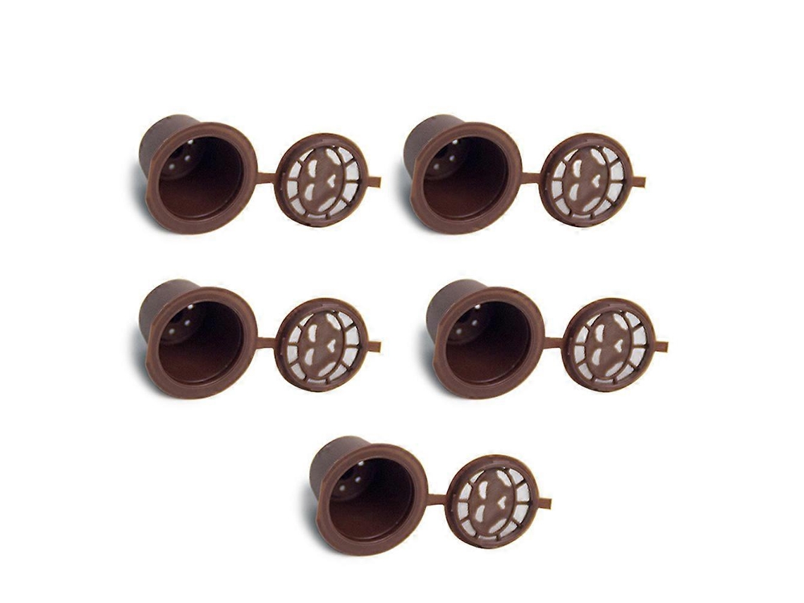 Conjunto De 5 Cápsulas De Café Recarregáveis E Reutilizáveis Para Máquinas Nespresso