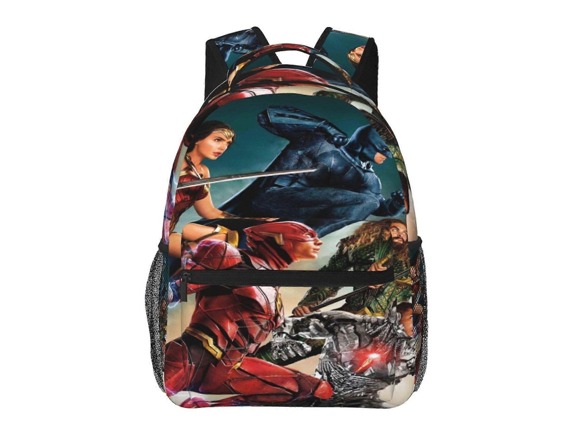 Mochila Da Liga Da Justiça X85 Para Escola E Trabalho, Leve E À Prova Dágua, Mochila Estilosa Para Estudantes E Adultos V85 Olysi Shop