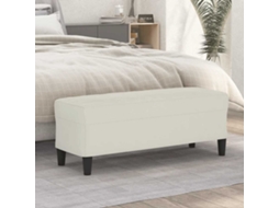 Vidaxl Banco 100x35x41 Cm Veludo Cor Creme