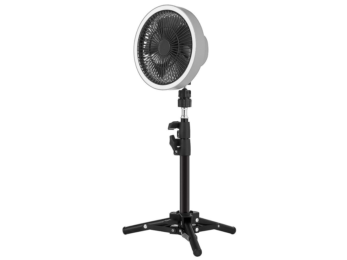 Ventilador De Tripé Portátil Zk 01 Com Luz De Led Para Acampamento Ao Ar Livre Olysi Shop