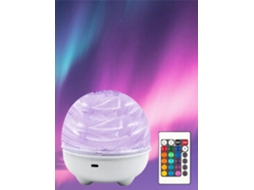 Projetor de Luz Aurora, Projetor Galáxia de 2400mah para Quarto, Luz Noturna Aurora com 16 Cores de Luz, Controle por Toque e Remoto BRILVIBERA