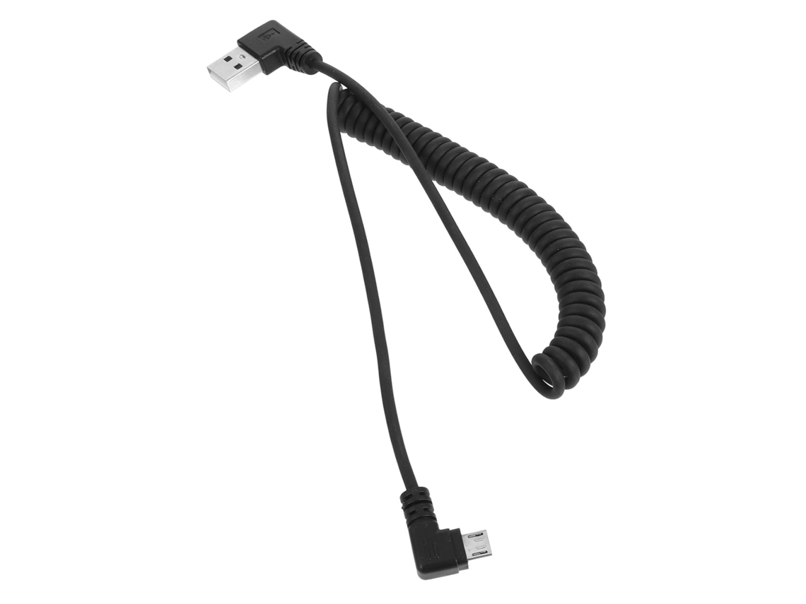 Cabo Micro Usb Espiral Durável Com Carregamento Rápido E