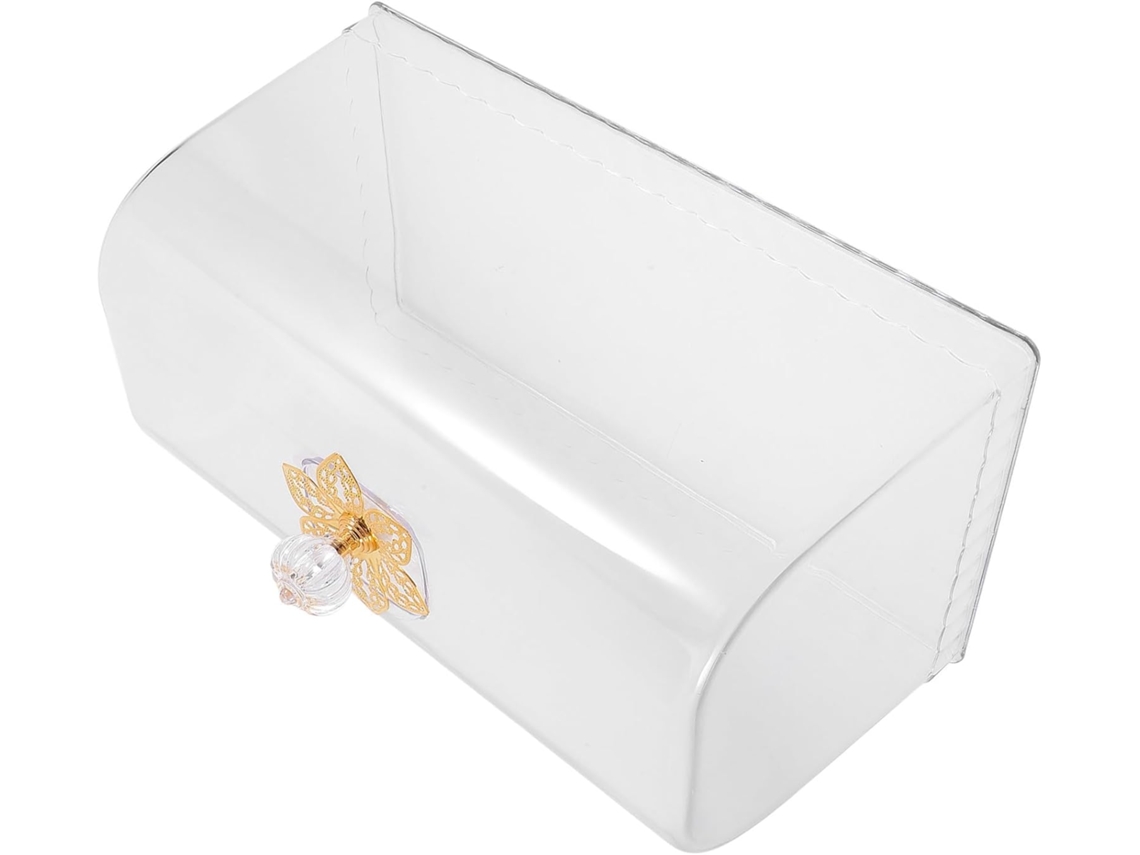 Capa Protetora Transparente Para Bolos Retangulares 26x24x135 Cm, Cúpula De Plástico Reutilizável Pa Gokoco