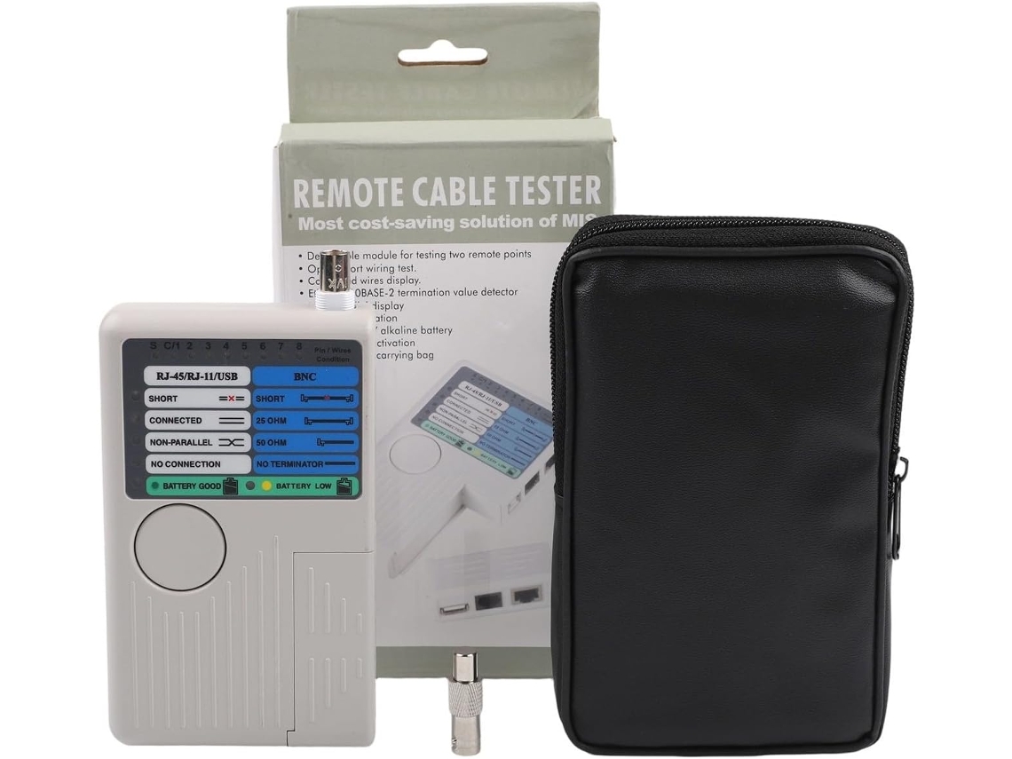Testador De Lan Multifuncional Para Cabos Utp E Stp