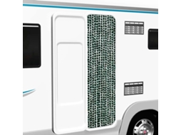Vidaxl Cortina Anti-insetos 56x185 Cm Chenille Verde E Branco
