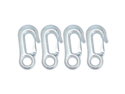4 Peças Gancho De Reboque Galvanizado Com Fixação Deslizante Kit 108x20mm Para Reboque Barco