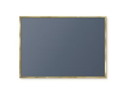 Magnetic Board Chestnut Brown For The Living Room Espelharte (100x70 Cm)