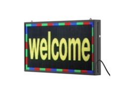 Painel Led Programável 67 X 35 Cm Digital Flexível Rolável de Todas as Cores Visualização com Padrão Texto Personalizado Controle Aplicativo